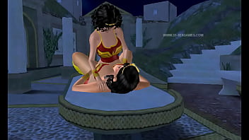 Preview 4 of Mallu Porn Vudeo - Mujer Maravilla y Chica Maravilla