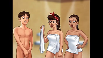 Preview 2 of Bazzara Big Bobs Mom X Video Hd - Summertime Saga Cap 32 - una ducha algo interesante