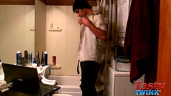 Preview 1 of School Girl Solo Orgasm - Tristan Hollister&#039_s Shower Fun