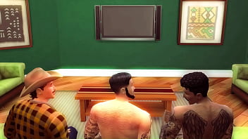 Preview 2 of Land Bara - Toddy Gareth Ethan Saturday Morning Sex Threesome Porn