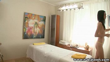 Preview 1 of Ass Gaping Stretching6 - RubATeen Tiny tits Asian Japanese teen Anfisa European masseur fucked