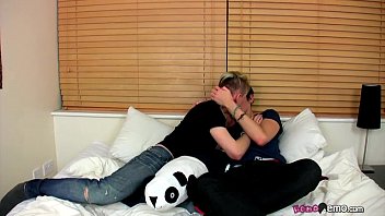 Preview 1 of Lesbian Lovers Exchangeorgasms - Blond Top Gets Deep In Tight Ass