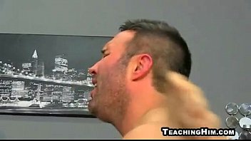 Preview 4 of Taboo Full Porn - Muscle Daddy Teaches  Cutie How to Fuck