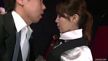 Preview 1 of Rachella Stella Anal Porno - Lucky guy has his cock cleaned at the bar by sweet and horny Rino