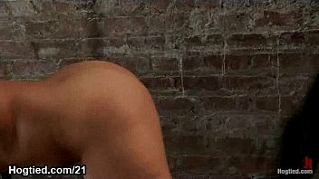 Preview 3 of Harry R - Busty babe bound flogged and vibed and face sprayed with cum