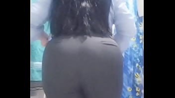 Preview 1 of Brutal Organza - Secretaria culona mexicana se quita todo su uniforme en el cuatro de lavado del trabajo y muestra todos su culo gordo y sus ricos senos