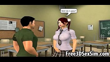 Preview 4 of Wet Issue - Sexy 3D cartoon honey getting double teamed