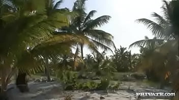Preview 1 of Mom Forsid Son Sex - Girl with Tattoos Gets Her Ass Screwed on a Nice Tropical Beach