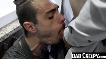 Preview 2 of Moom Sanbaby - Stepson Cannot Himself but To Jump on Stepdad&#039_s Cock - Dadcreepy