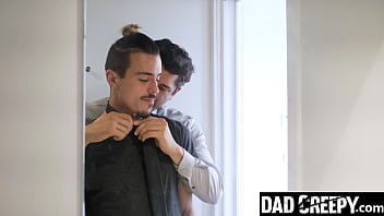 Preview 1 of Moom Sanbaby - Stepson Cannot Himself but To Jump on Stepdad&#039_s Cock - Dadcreepy