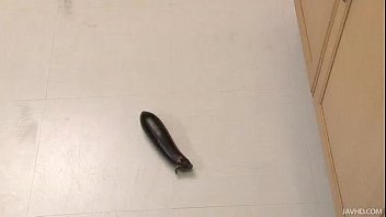 Preview 1 of Amazing Shave Pussy - Riko has a dildo dream in her kitchen and uses her toys to cum