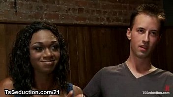 Preview 1 of Massage Xx Oil Jspan - Black tranny with thick huge dick fucks white ass on date