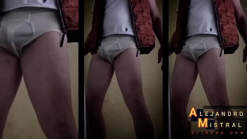 Preview 2 of Hindi Anal Video - ALEJANDRO MISTRAL Polla dura en calzoncillo