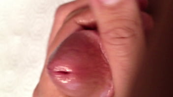 Preview 1 of Findteen Lesbians Seducing - Cock&#039_s head close up,  masturbating &amp_ cumshot