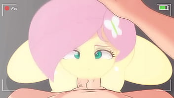 Preview 3 of 5 Girls 1 Lucky Guy - Fluttershy pony sucks big cock