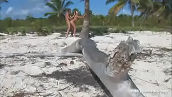 Preview 2 of Sanny Open Bf - Lovely Regina on the Beach Taking a Lovers Hard Meat inside of Her