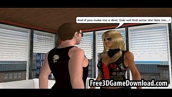 Preview 1 of Beautiful Queeb - Two leather loving 3d cartoon girls from the game