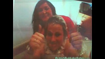 Preview 2 of Wife Blindfold Sex Swap - i watch bukkake porn and cumshot on plate
