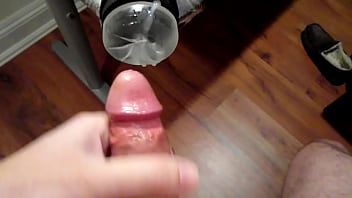 Preview 4 of Petite Teen Vs Big Cock - Fleshlight Fuck and Cum