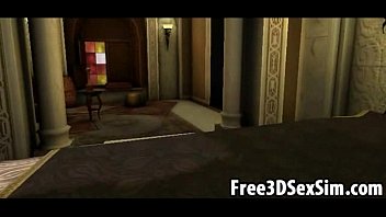 Preview 1 of Pussymilf - Two foxy 3D cartoon hotties sucking and fucking a guy