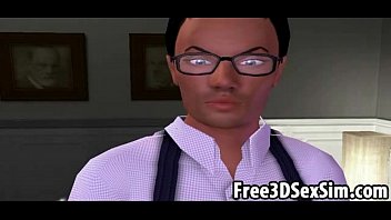Preview 2 of Mom And Tiny Son - Sexy 3D cartoon nurse sucking cock and getting fucked