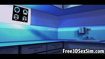 Preview 1 of Mom And Tiny Son - Sexy 3D cartoon nurse sucking cock and getting fucked