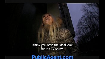Preview 1 of Lesbian Huge Load - PublicAgent Stunning blonde,  stunning reality sex