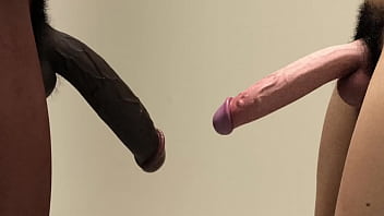 Preview 3 of Teen Son Friend - Big White Dick and Big Black Cock