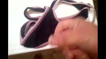 Preview 1 of Sarah Calico - Me cumming in my wifes friends dirty panties