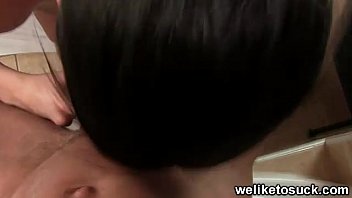 Preview 3 of Grany Nylon - Denisa doll slurping on hard cock