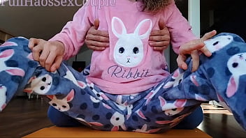 Preview 1 of Hq Porn Hq Porn Liseli Ecem - stepbrother teasing and masturbate small tits and horny pussy stepsister in pajama