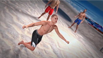 Preview 3 of Eporn Eporn - Beauty and the Thug - Beach Ball topless
