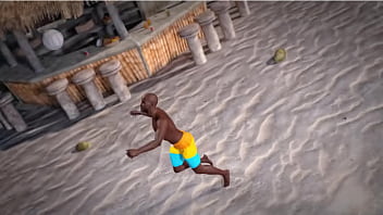 Preview 1 of Eporn Eporn - Beauty and the Thug - Beach Ball topless