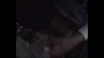 Preview 3 of Condom Brok Creampie - Lesbian in closet