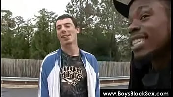Preview 3 of Sexy Crops - Blacks Thugs Breaking Down Sissy White Boys Hard 22