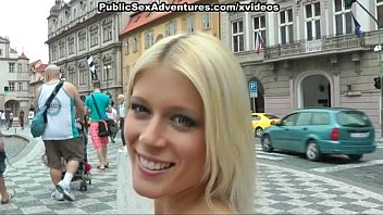 Preview 1 of Mom Cheating By Dad Sex With Son - Wild public sex with horny blonde girl