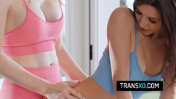Preview 1 of Big Booty Jerk - Hot redhead trans Erica Cherry fucks her bestie Maya Woulfe