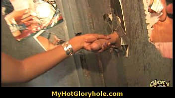 Preview 1 of Patacus No Le La Ma - Interracial gloryhole blowjob - Ebony chick sucking white cock 26
