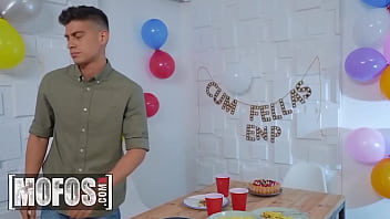 Preview 2 of School Madam Girl Sex Xxx Hot - Unexpected Birthday Threesome Featuring Mina Von D,  Haix Rogue And Jordi El Nino Polla - MOFOS