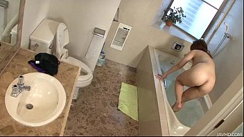 Preview 3 of Jorg Sex Videos - Gorgeous Japanese slut Naho oils up her pretty body and then fingers her hairy m