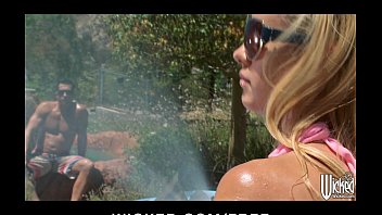 Preview 1 of His Hight - Dripping wet blonde Jessie Rogers gets hard dick at the car wash