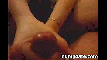 Preview 2 of Ass Fingering Huge Cock - Husband gets good handjob by his shy wife