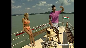 Preview 1 of Girls Girls Girls - Big Breasted Britnee and Friend Mia Screw a Guy on a Boat