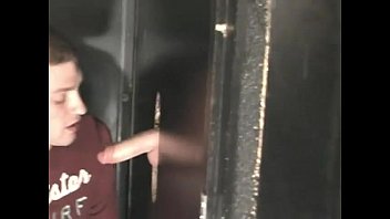 Preview 2 of Oliva Mom Xxx - Amazing cock eating encounter with horny muscled stud in glory hole
