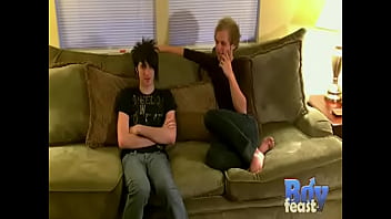 Preview 1 of Big Group Porn Party - Flirty twinks erik and aron sleazy anal pumping adventure
