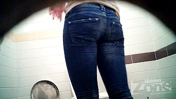 Preview 2 of Doggystyle Cumin - Successful voyeur video of the toilet. View from the two cameras.