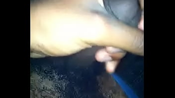 Preview 1 of Big Black Unsupported Cock - Jackin off my little dick