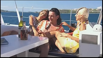 Preview 2 of Gujrati Sax Video Hd Full - Boroka and Her Friend Sahara Seduce a Guy They Met on a Boat