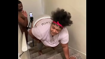 Preview 1 of Cha Xxx - He nutted all over my fat pussy on the stairs
