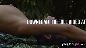 Preview 3 of Low Rise - Petite Filipina babe Kit Rysha presenting a sensual striptease outdoor